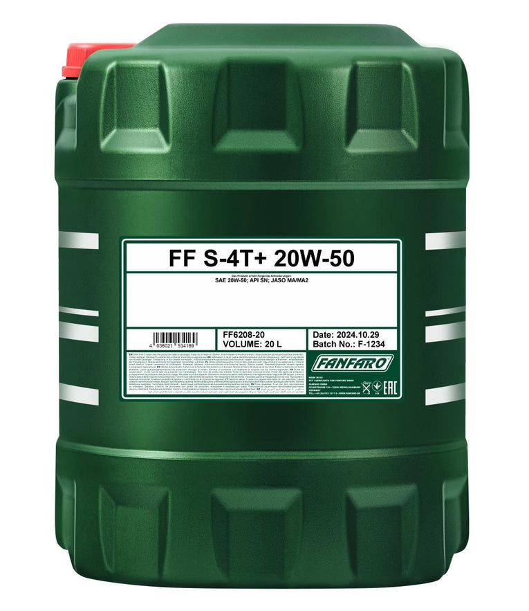 Fanfaro 6208 S-4T+ SAE 20W-50 2-takt olie - 20 Liter