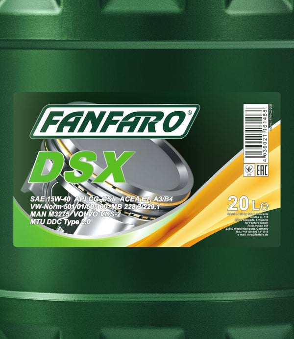 Fanfaro 6402 DSX 15W-40 Motorolie - 20 Liter