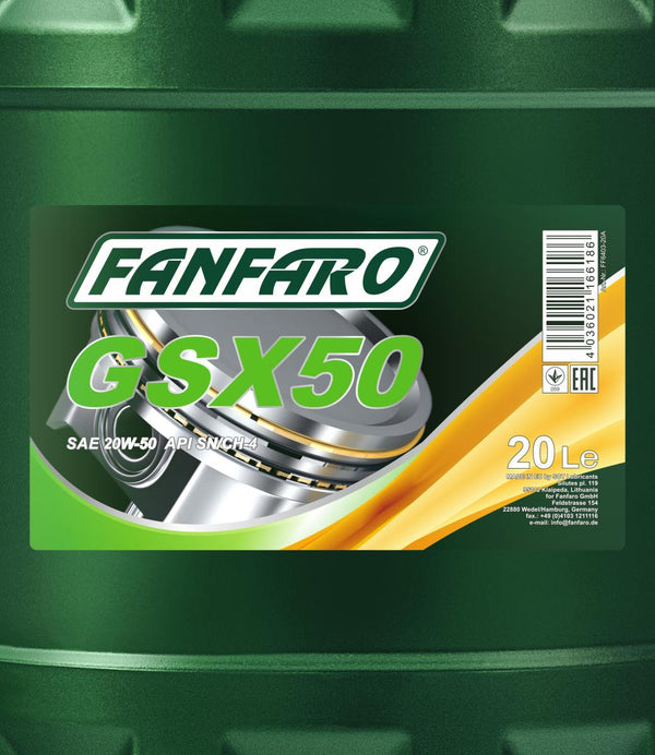 Fanfaro 6403 GSX 50 20W-50 Motorolie - 20 Liter