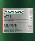 Fanfaro 6719 SAE 5W-30 Motorolie - 10 Liter