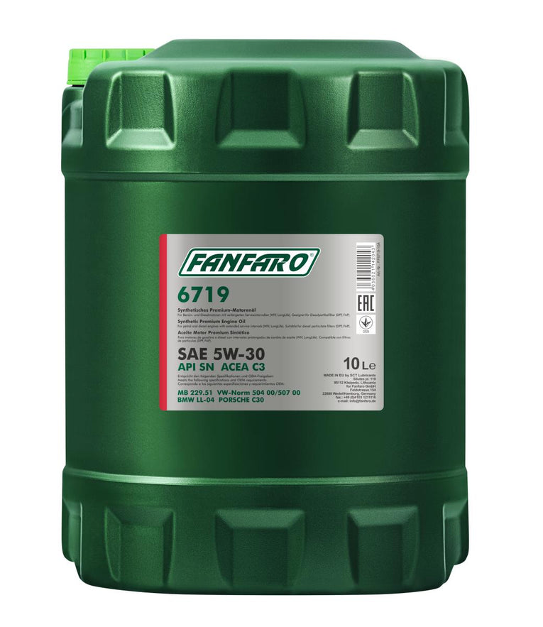 Fanfaro 6719 SAE 5W-30 Motorolie - 10 Liter