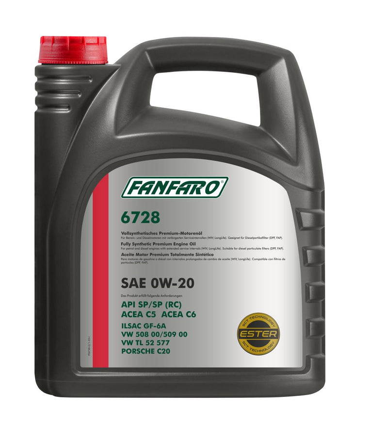 Fanfaro 6728 0W-20 Motorolie - 5 Liter