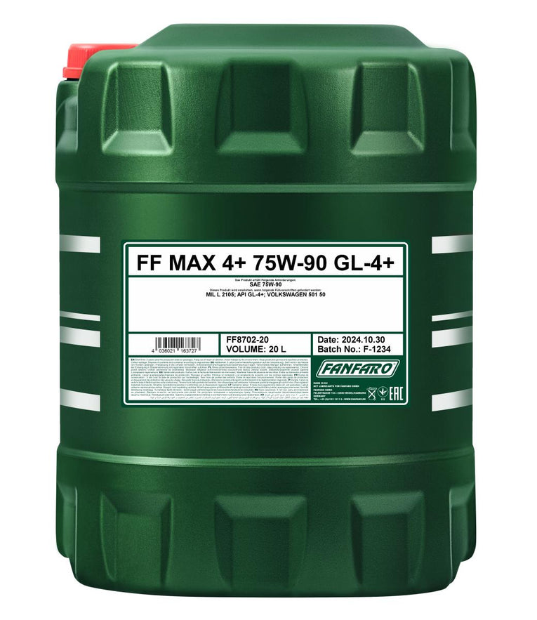 Fanfaro 8702 MAX 4+ 75W-90 GL-4+ Versnellingsbakolie - 20 Liter
