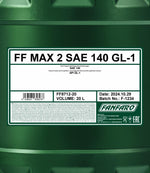 Fanfaro 8712 MAX 2 SAE 140 GL-1 Versnellingsbakolie - 20 Liter