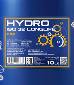Mannol 2101 Hydro ISO 32 LONGLIFE Hydrauliekolie - 10 Liter