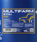 Mannol 2501 Multifarm STOU 10W-30 Motorolie - 10 Liter