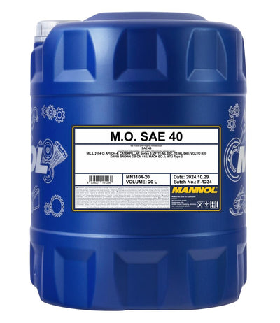 Mannol 3104 M.O. SAE 40 Hydrauliekolie - 20 Liter