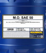 Mannol 3105 M.O. SAE 50 Hydrauliekolie - 20 Liter