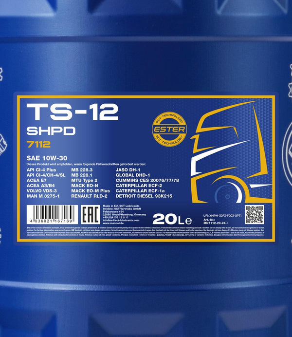 Mannol 7112 TS-12 10W-30 Motorolie - 20 Liter