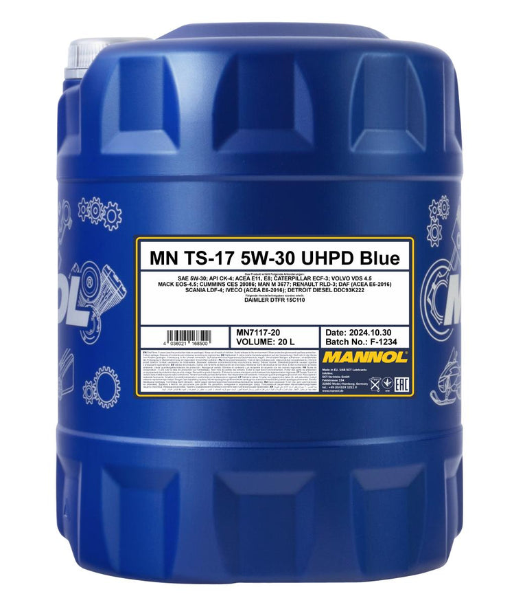 Mannol 7117 TS-17 UHPD 5W-30 Blue Motorolie - 20 Liter