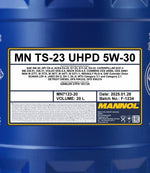 Mannol 7123 TS-23 UHPD 5W-30 Motorolie - 20 Liter