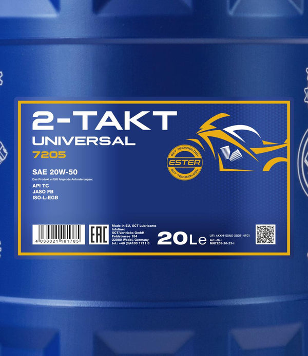 Mannol 7205 2-Takt Universal 2-takt olie - 20 Liter