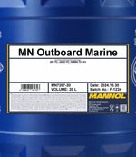 Mannol 7207 Outboard Marine Motorolie - 20 Liter