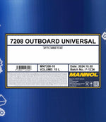 Mannol 7208 Outboard Universal Motorolie - 10 Liter