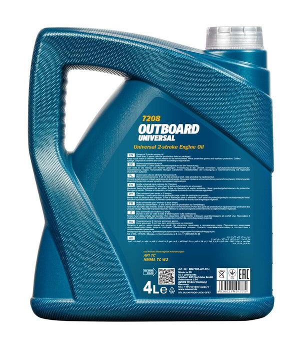 Mannol 7208 Outboard Universal Motorolie - 4 Liter