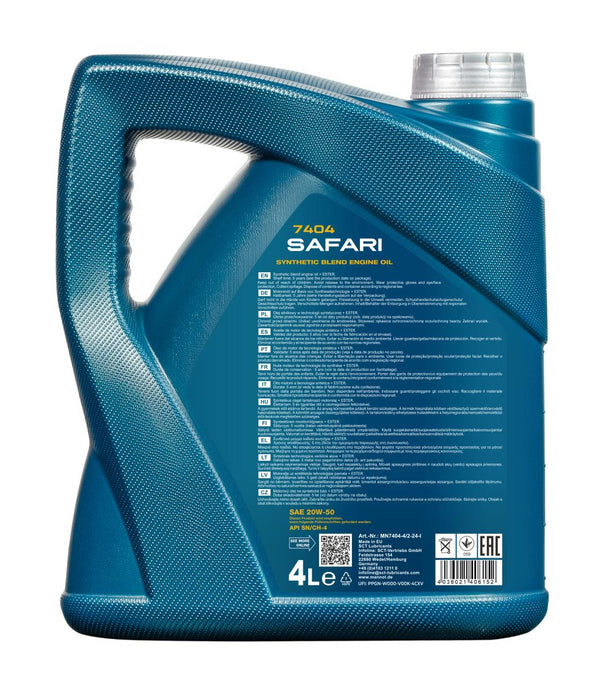 Mannol 7404 Safari 20W-50 Motorolie - 4 Liter