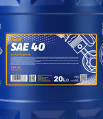 Mannol 7409 SAE 40 Motorolie - 20 Liter