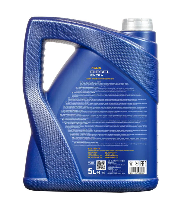 Mannol 7504 Diesel Extra 10W-40 Motorolie - 5 Liter