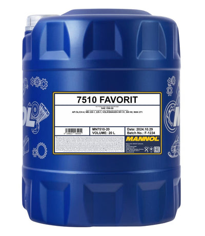 Mannol 7510 Favorit 15W-50 Motorolie - 20 Liter