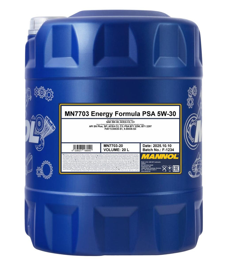 Mannol 7703 Energy Formula PSA 5W-30 Motorolie - 20 Liter