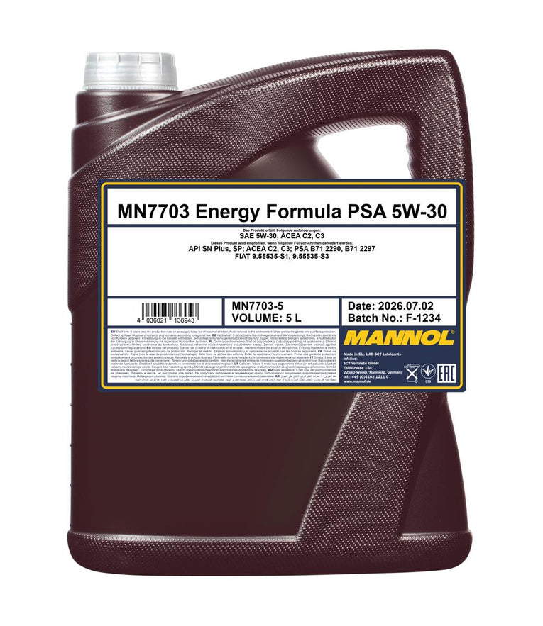 MANNOL 7703 Energy Formula PSA 5W-30