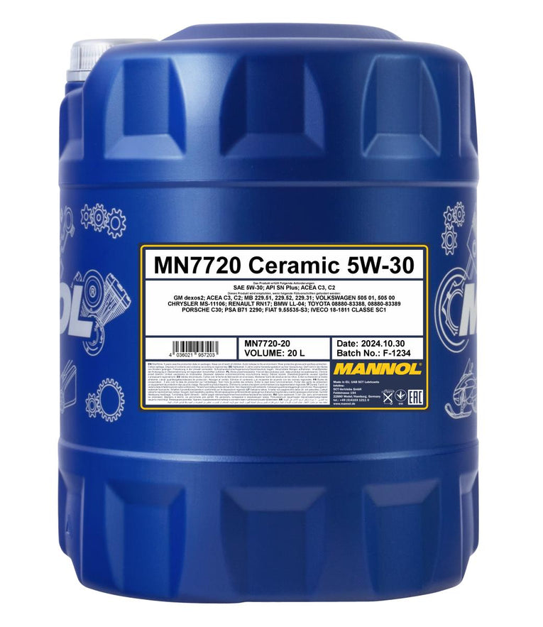 Mannol 7720 Ceramic 5W-30 Motorolie - 20 Liter