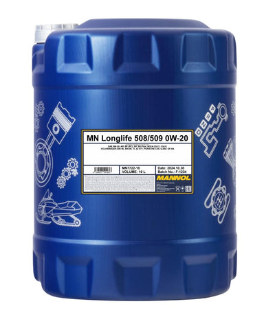 Mannol 7722 Longlife 508/509 0W-20 Motorolie - 10 Liter