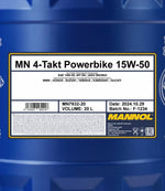 Mannol 7832 4-TAKT Powerbike 15W-50 2-takt olie - 20 Liter