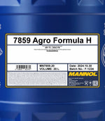 Mannol 7859 Agro Formula H Motorolie - 20 Liter