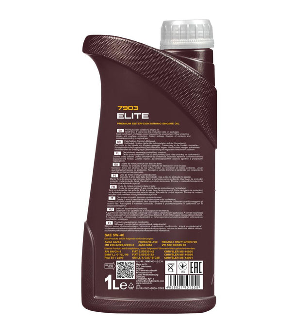 Mannol 7903 Elite 5W-40 Motorolie - 1 Liter