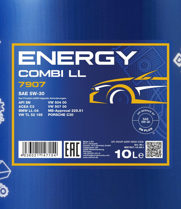 Mannol 7907 Energy Combi LL 5W-30 Motorolie - 10 Liter