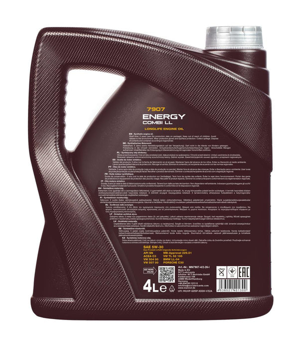 Mannol 7907 Energy Combi LL 5W-30 Motorolie - 4 Liter