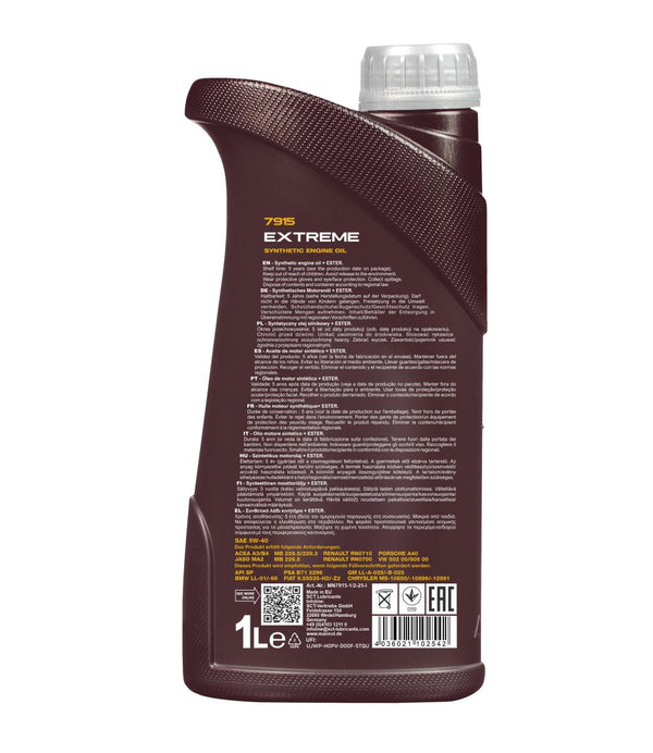 Mannol 7915 Extreme 5W-40 Motorolie - 1 Liter