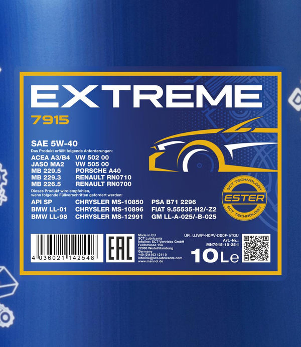 Mannol 7915 Extreme 5W-40 Motorolie - 10 Liter