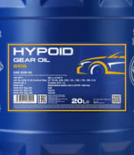 Mannol 8106 Hypoid 80W-90 GL-5 LS Versnellingsbakolie - 20 Liter