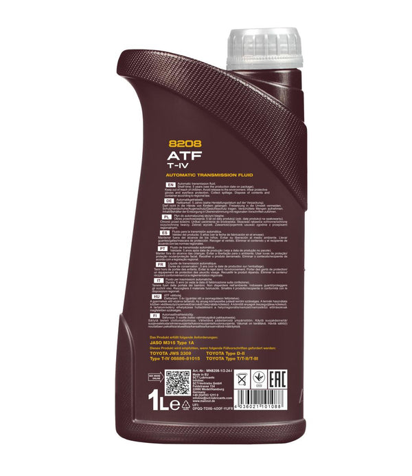 Mannol 8208 ATF T- IV Versnellingsbakolie - 1 Liter