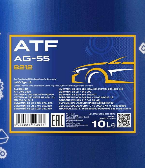 Mannol 8212 ATF AG 55 Versnellingsbakolie - 10 Liter