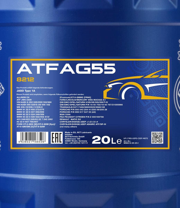 Mannol 8212 ATF AG 55 Versnellingsbakolie - 20 Liter