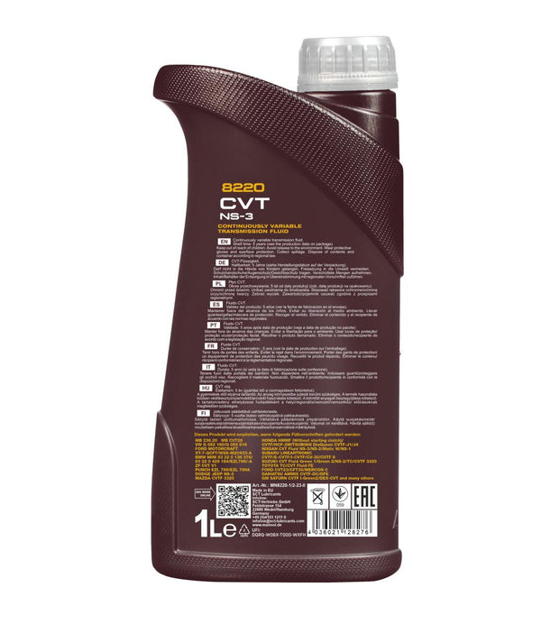 Mannol 8220 ATF CVT NS-3 Versnellingsbakolie - 1 Liter