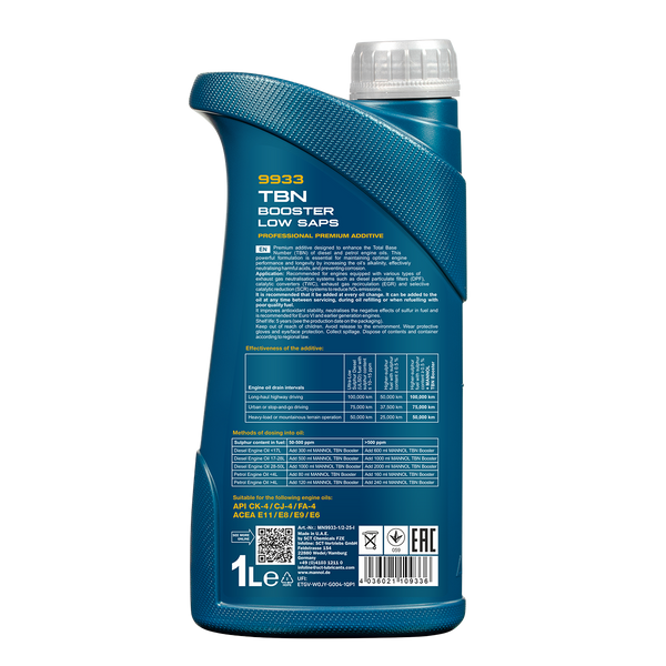 Mannol 9933 TBN Booster Low Saps - 1 Liter