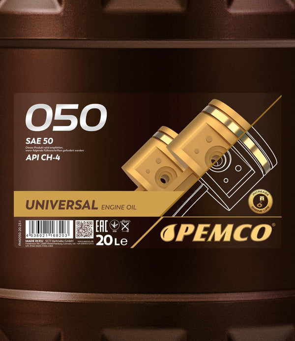 Pemco 050 SAE 50 Motorolie - 20 Liter