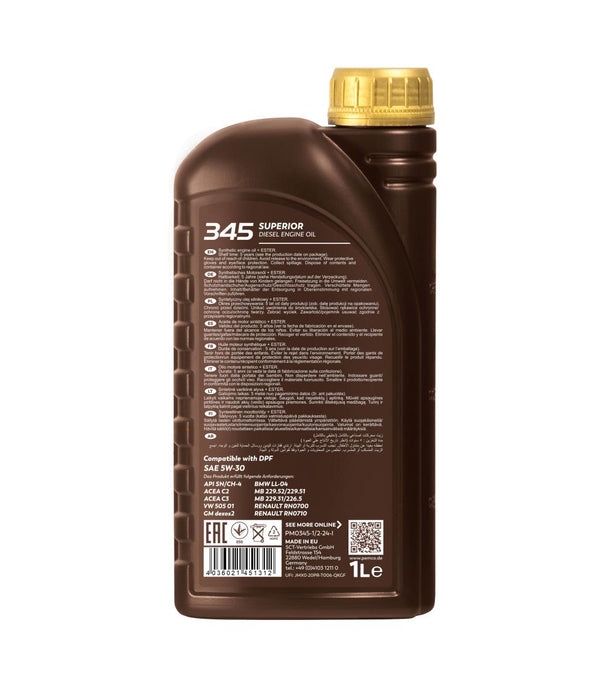 Pemco 345 5W-30 Motorolie - 1 Liter