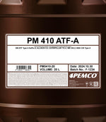 Pemco 410 ATF-A Versnellingsbakolie - 20 Liter