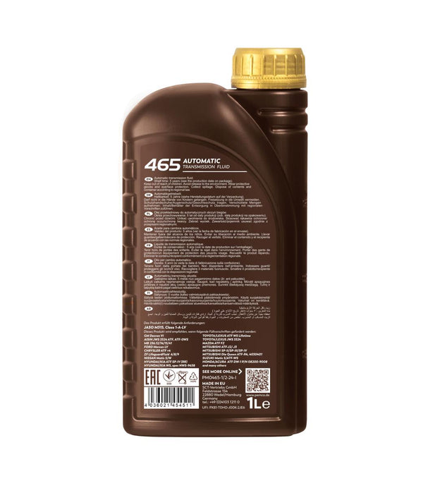 Pemco 465 ATF D VI Versnellingsbakolie - 1 Liter
