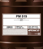 Pemco 519 SAE 90 Versnellingsbakolie - 20 Liter