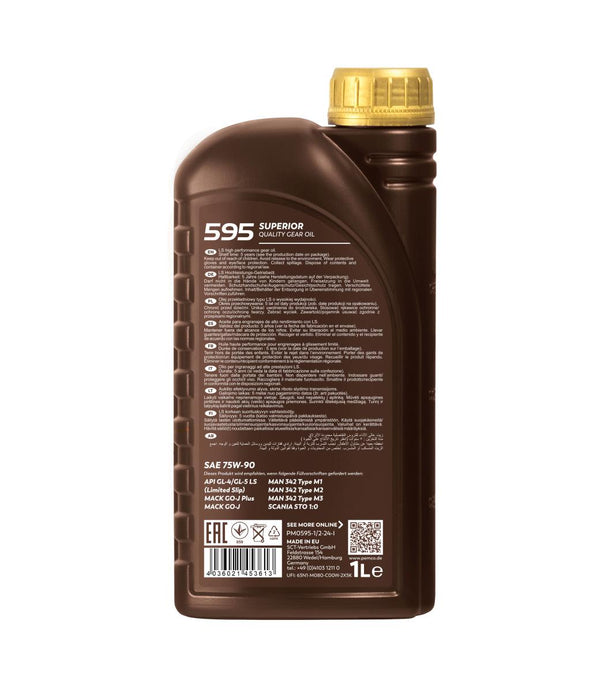 Pemco 595 75W-90 GL-5 Versnellingsbakolie - 1 Liter