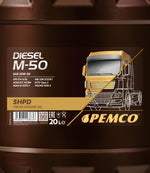 Pemco 702 Diesel M-50 SHPD 20W-50 Motorolie - 20 Liter