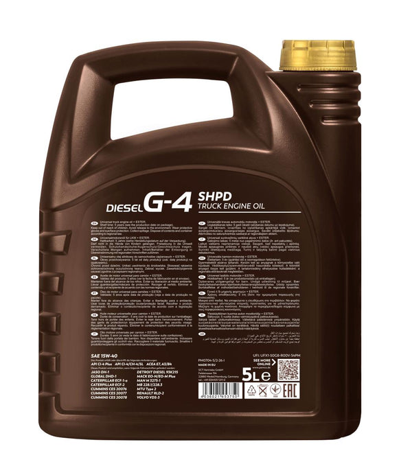 Pemco 704 Diesel G-4 SHPD 15W-40 Motorolie - 5 Liter