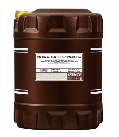 Pemco 706 Diesel G-6 UHPD 10W-40 Eco Motorolie - 10 Liter