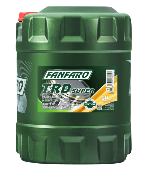 Fanfaro TRD Super SHPD | 15W40 Industriële vrachtwagen motorolie | 20 Liter